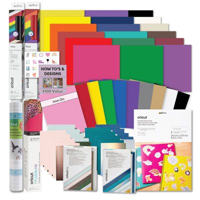 Cricut Explore and Maker Deluxe Craft Materials Bundle