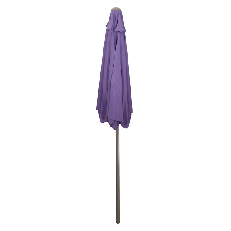 Parasol de marché pour terrasse 7,5 pi avec manivelle, Mauve