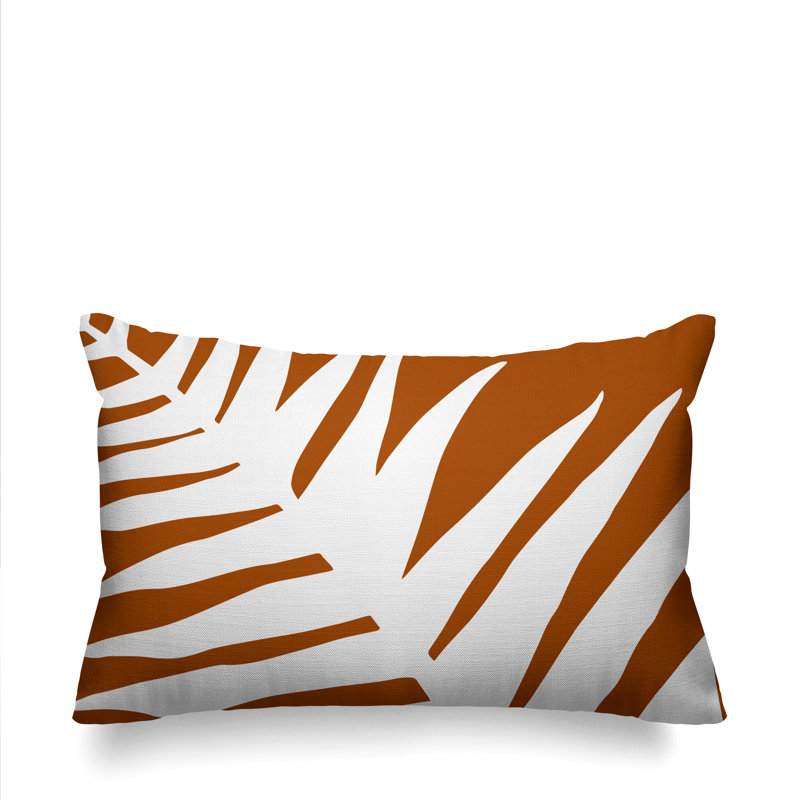 Housse et insert de coussin rectangulaire Fielding, Orange brûlé