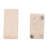 Elegant Travertine Stone Triangle Bookends, Tan Color, Perfect for Home Decor and Organization, Set