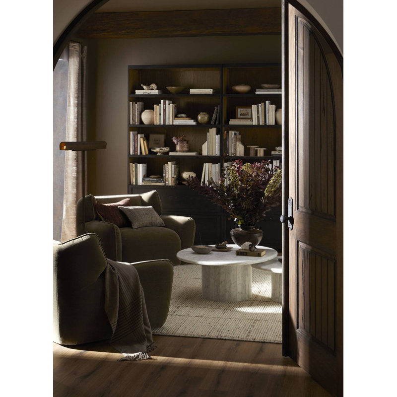 Millie Bookcase-Drifted Matte Black Veneer, Drifted Matte Black