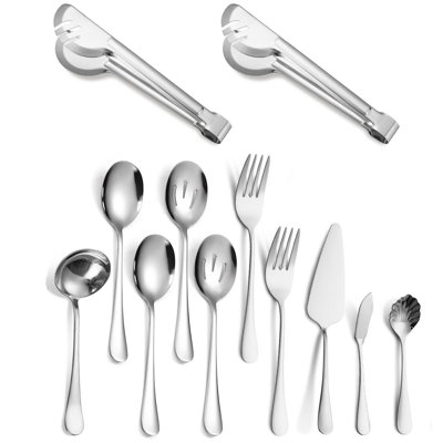 Milous 12 Piece Stainless Steel Hostess Set