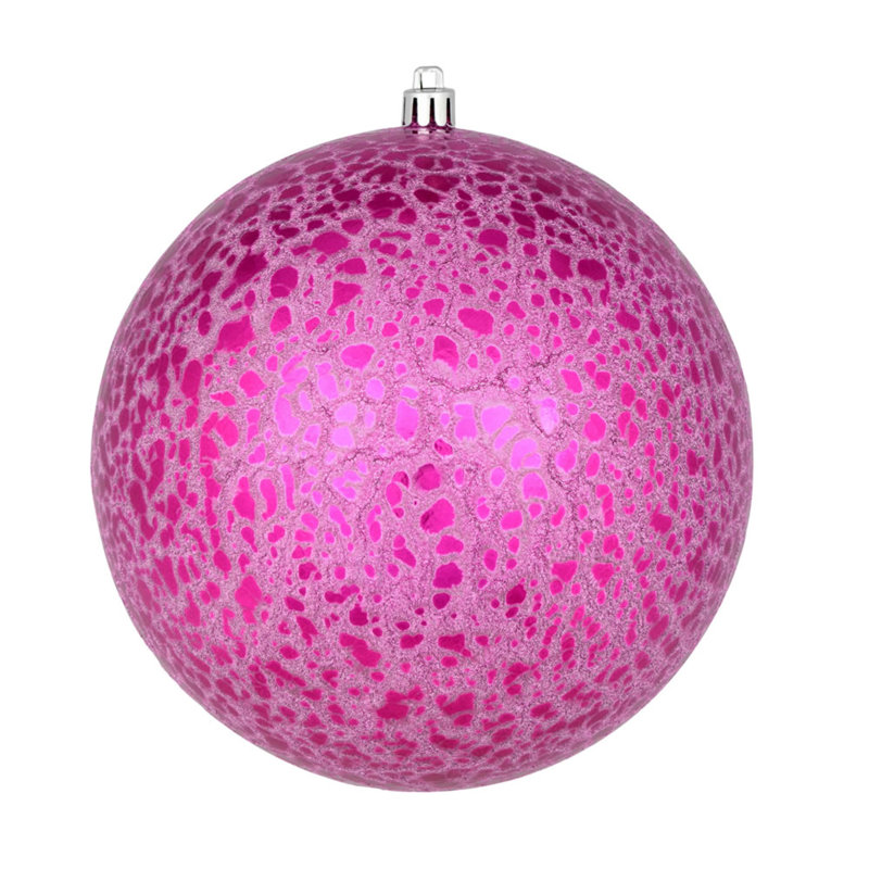 Ornement boule craquelée, Rouge