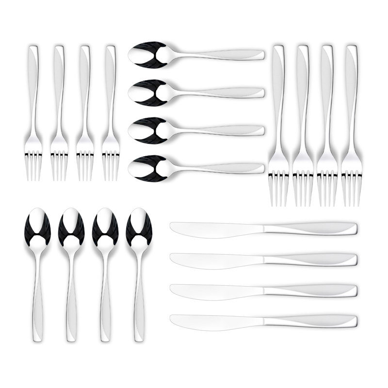 CIAN Sand Finish 20 Pieces Flatware Set