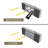 Stainless Steel Flip Wall 2-hook Wall Mounted Coat Rack