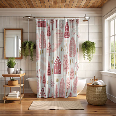 Snowy Burg - Premium Shower Curtain