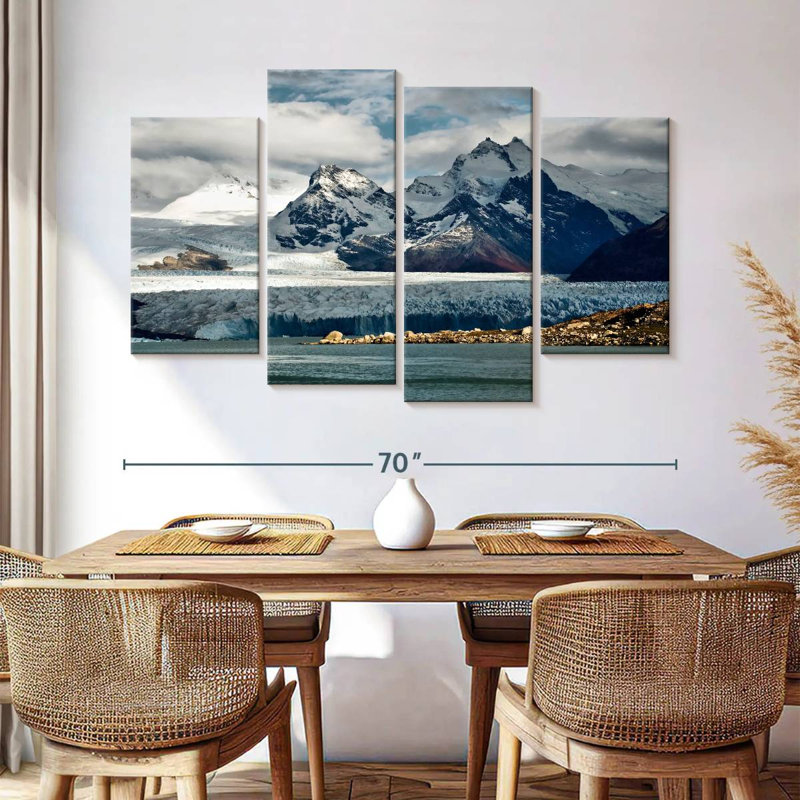 Glaciers de montagne d'Alvord Patagonian, H 42 po x l 68 po