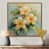 Toile avec cadre flottant brun