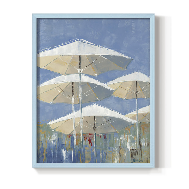 Cristal 2, reproduction d'art encadrée - bois massif, H 21 po x l 17 po, Bleu