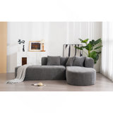 Versatile Curved Sofa For Various Rooms, Enhancing Relaxation And Conversation