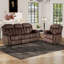 Ensemble 2 pièces de salon inclinable manuel en microfibre moderne-451339620-451339623