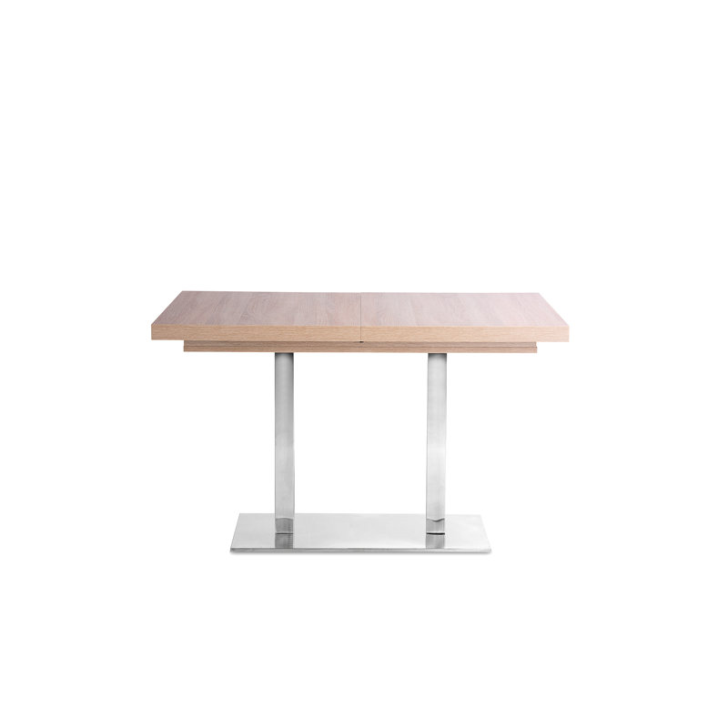 Willian Metal Base Dining Table, Oak colours