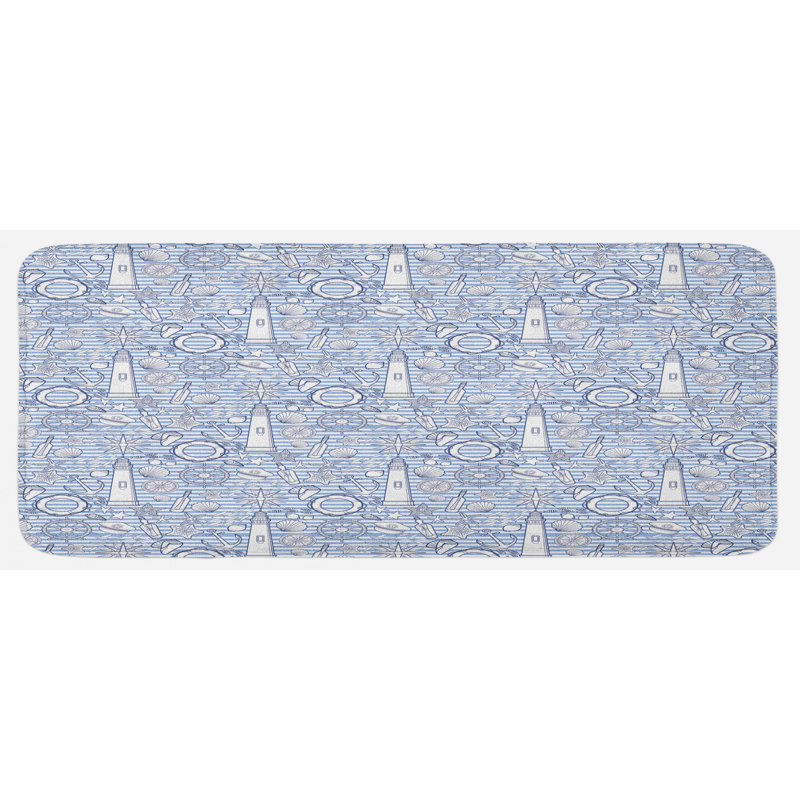 Tapis de cuisine nautique