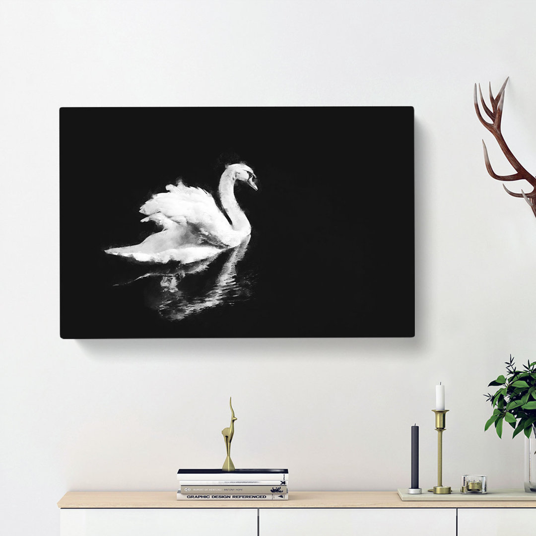 Swan - Wrapped Canvas