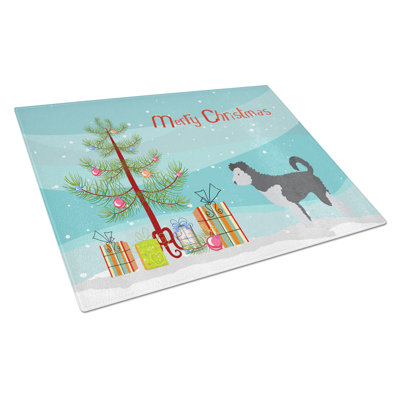 Caroline's Treasures Tempered Glass Christmas Cutting Board