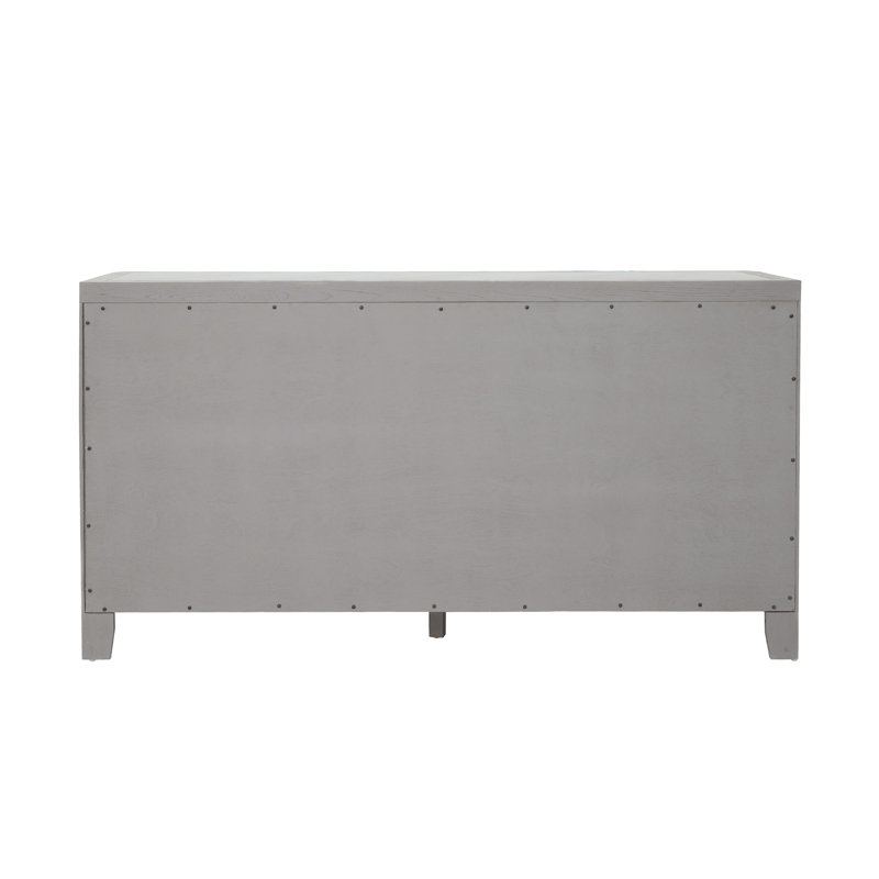Griffith Gray 66'' Solid Wood Four-Door Two-Drawer Buffet
