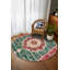 Tapis en coton à imprimé oriental beige et vert Otto-564766657