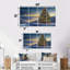 «Blue Green Christmas Tree Glow», ensemble d'art mural sur toile de Noël-261782406