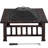 Pridgen Outdoor Square Fire Pit with Poker-905968999-815922666