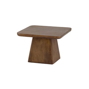 Solid Wood Pedestal Coffee Table