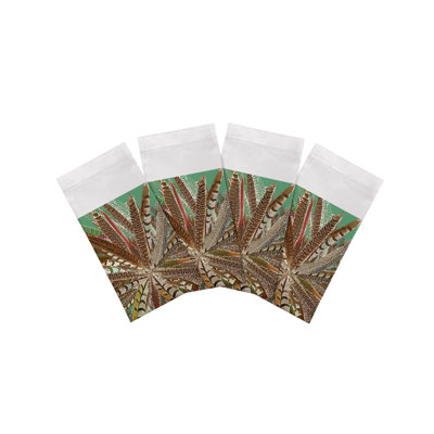 Pheasant Feathers Cotton Sateen Dinner Napkins