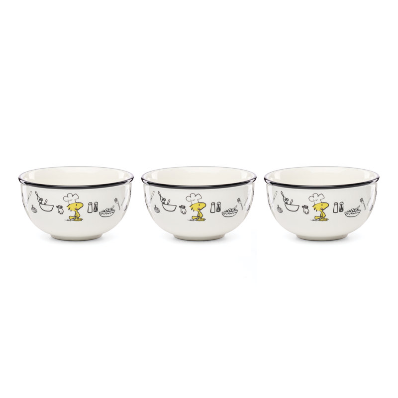 Lenox Chef Snoopy Mini Bowls, Set of 3