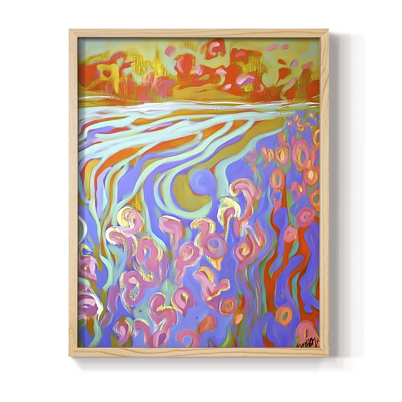 "ABSTRACT Series DCCVI" par J Paul, Naturel, H 11 po x l 9 po