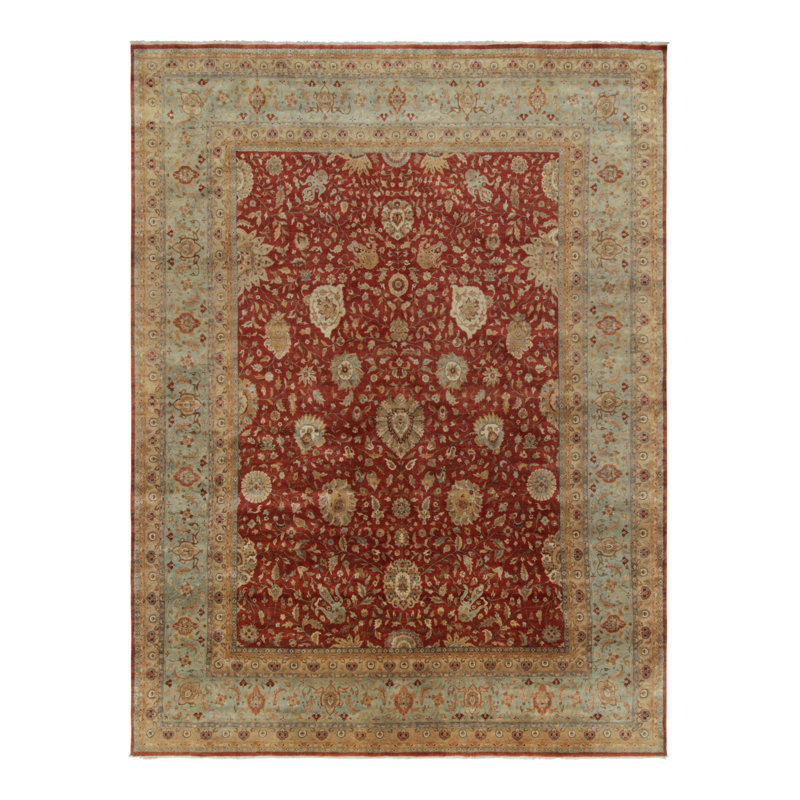 One-of-a-Kind Rectangle 9’9” X 14’6” Hand Knotted Area Rug, Rectangle 11'10" x 15'10"