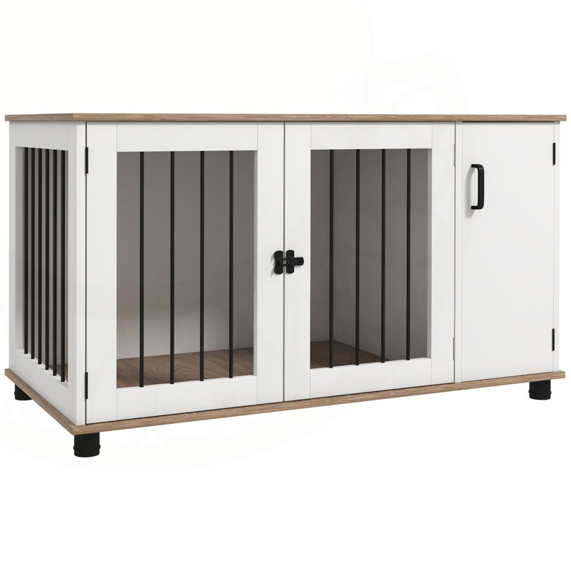 Versatile Dog Crate Side Table with Storage for Medium and Large Dogs