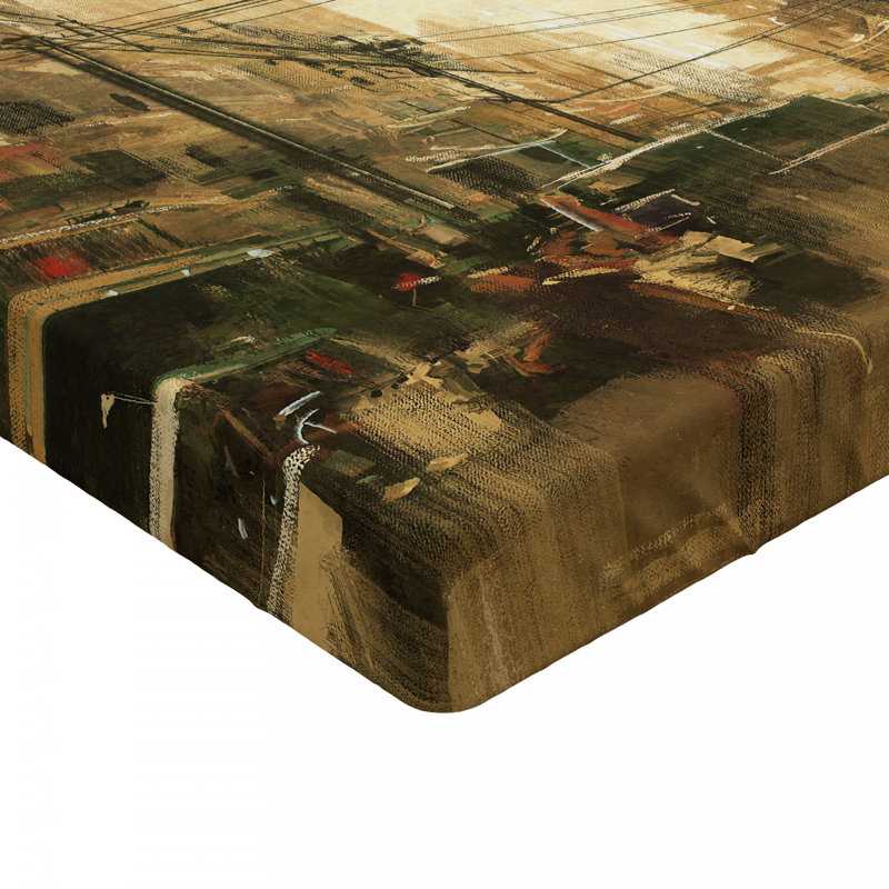 Drap-housse en microfibre Old City Street, Drap-housse de taille double