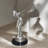 Rolls Royce Spirit of Ecstasy Small Bronze Statue - Mererid Flying Lady Sculpture, 9"L x 9"W x 14"H