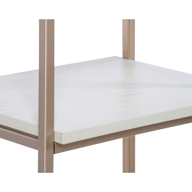 Storage Bookcase - Cream, Champagne Gold/Cream