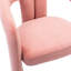 Chaise de salle à manger contemporaine en velours avec dossier courbé et pieds éléphants pour la cuisine, la salle à manger et le bureau personnel