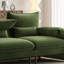 Causeuse-coussin en chenille vert