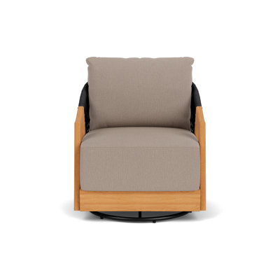 Alpine Outdoor Teak Swivel Lounge Chair