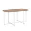 Ensemble de salle à manger moderne 7 pièces en faux marbre avec table compacte de 53,5 pouces et chaises confortables