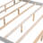 Glorious King Size Canopy Platform Bed With Headboard & Robust Legs, Grey Splendid Wash