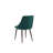 Bayley Modern Green Velvet Dining Accent Chairs with Metal Legs Set of 4