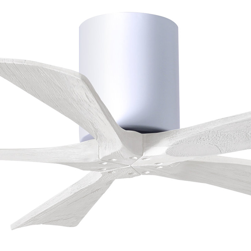 Ventilateur à pales encastré 5 pales Irene, Blanc brillant, Blanc mat, 42"