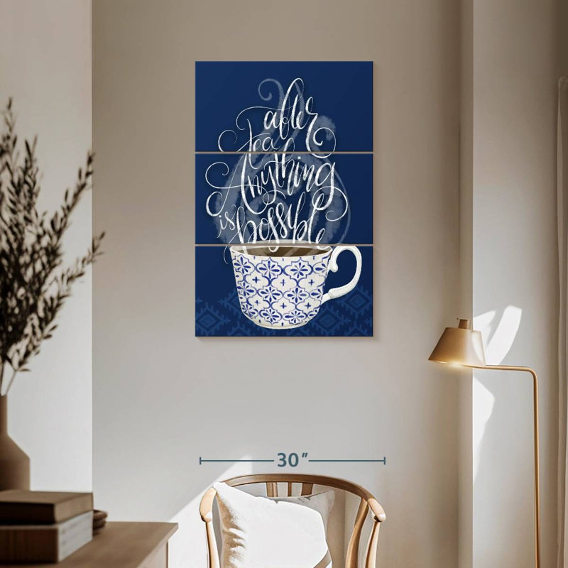 Tergel Tea Time II, 57" H x 36" W