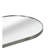 Silver 63 x 20IN Pill Shaped Full Lenghth Mirror or Bathroom mirror
