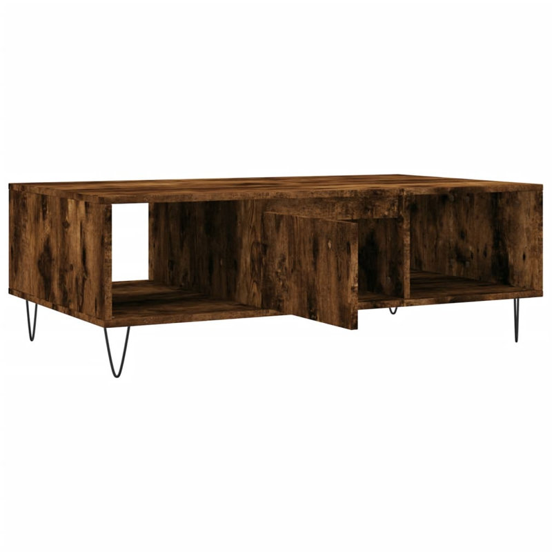 Croker Coffee Table with Storage, Smoked Oak