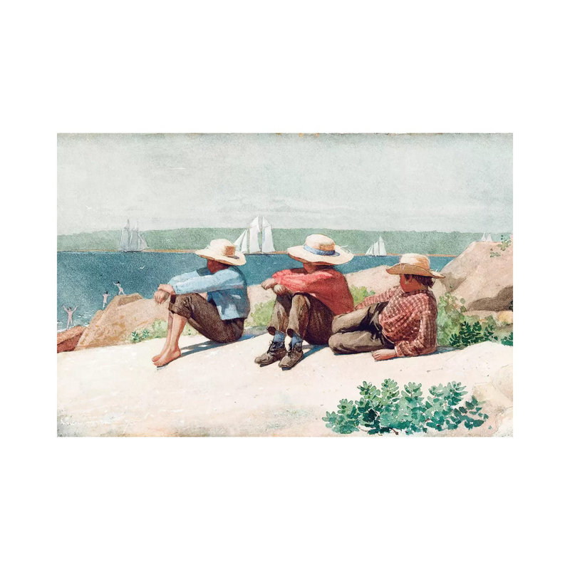 Watching The Ships, Gloucester, 1875 by Winslow Homer - Wrapped Canvas Gallery-Wrapped Canvas Giclée, 30.48 cm H x 45.72 cm W