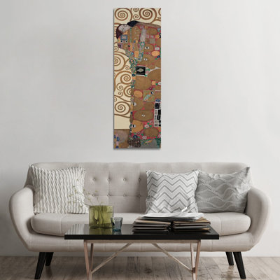 Fulfillment by Gustav Klimt - 1 Piece Wrapped Canvas Panoramic Wall Art