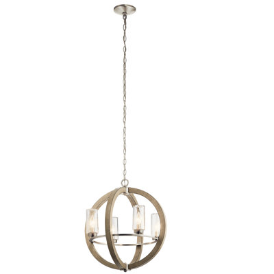 Lustre d'extérieur 4 lumières H 23 po