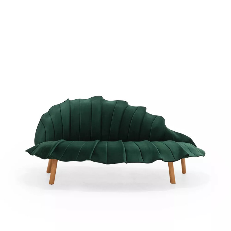 Sage Velvet Sofa, Deep Green