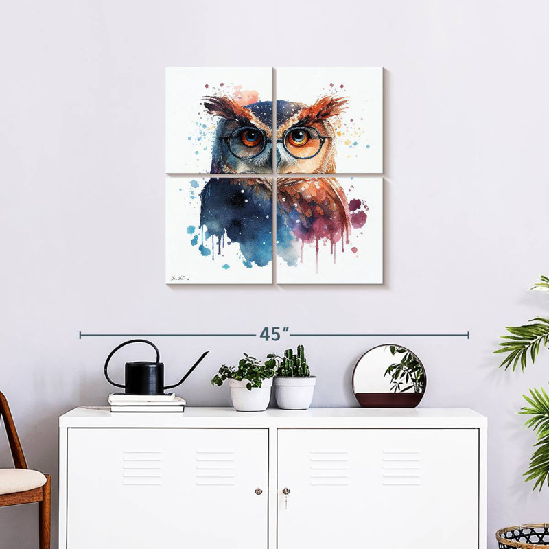 Hibou mignon Brampt - Ben Heine, H 26 po x l 26 po
