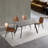 Greet Kitchen Table Rectangular, Mid-Century Dining Table Set with Metal Base, Upholstered Leather Chairs for Kitchen, Dining, Living, Reception, Office Guest, Outdoor, and Home Furniture-337253301-370444746
