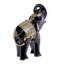 Sculpture éléphant avec accents dorés