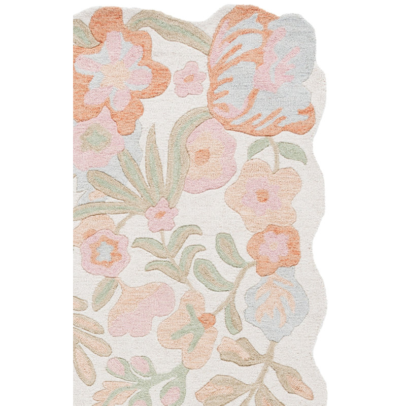 Tapis d'intérieur en laine touffeté à la main Jardin, Rectangle 9 pi x 12 pi